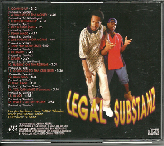 One Nation Under A Game by Legal Substanz (CD 1998 Always Creating